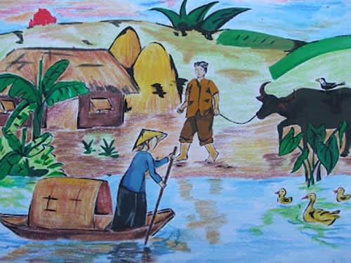 Tranh cuộc sống thường ngày của nông dân